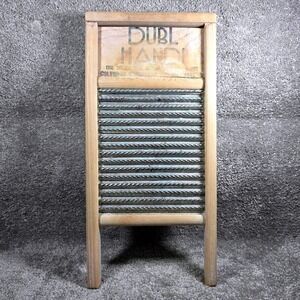Columbus Washboard Co Dubl Handi Washboard Wood Metal Vintage